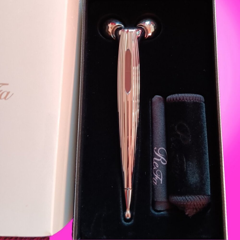 ReFa S CARAT RAY-Mricrocurrent Platinum-coated Skin Roller Waterproof